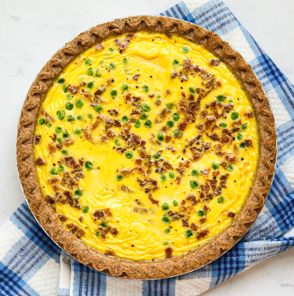 Pancetta & Pea Quiche