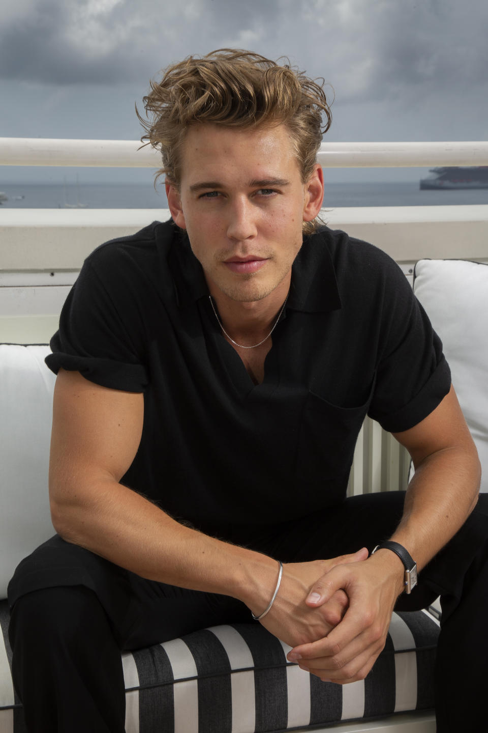 Austin Butler poses for portrait photographs for the film 'Elvis' at the 75th international film festival, Cannes, southern France, Wednesday, May 25, 2022. (Photo by Joel C Ryan/Invision/AP)