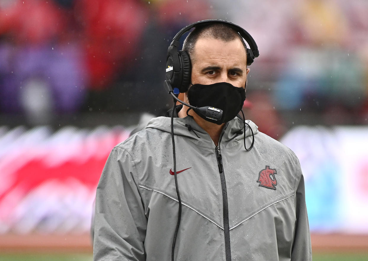 Washington State Cougars head coach Nick Rolovich