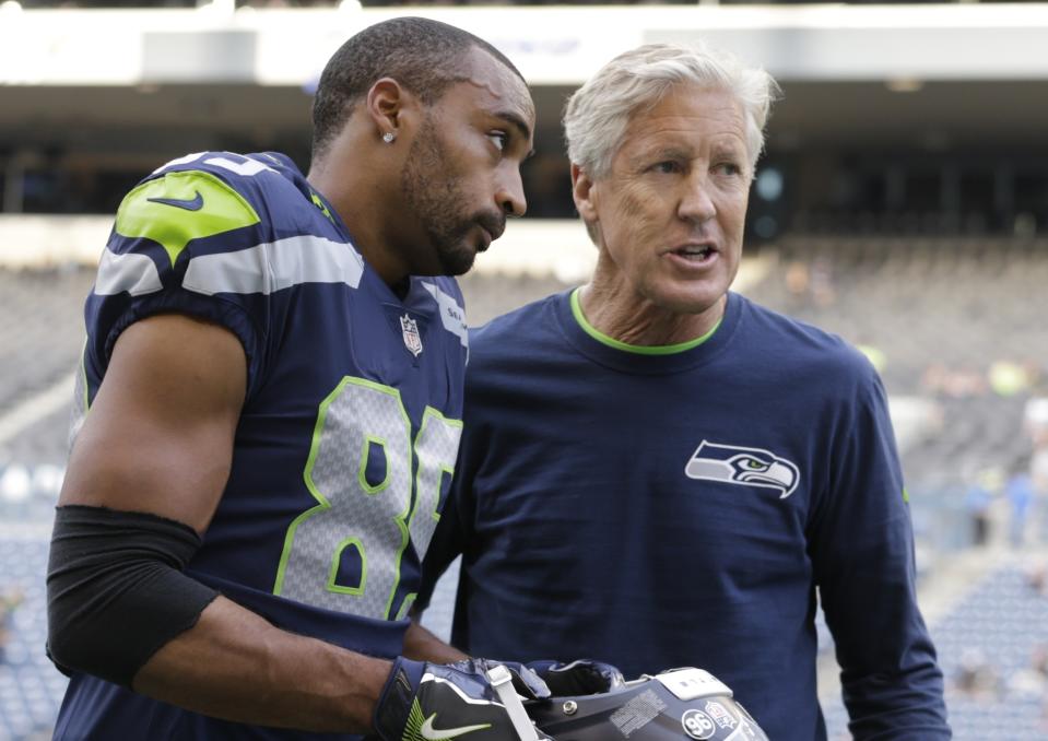 If you didn’t think Doug Baldwin was legit entering last year’s fantasy draft, you passed on his second straight WR1 finish. (AP Photo/Stephen Brashear)