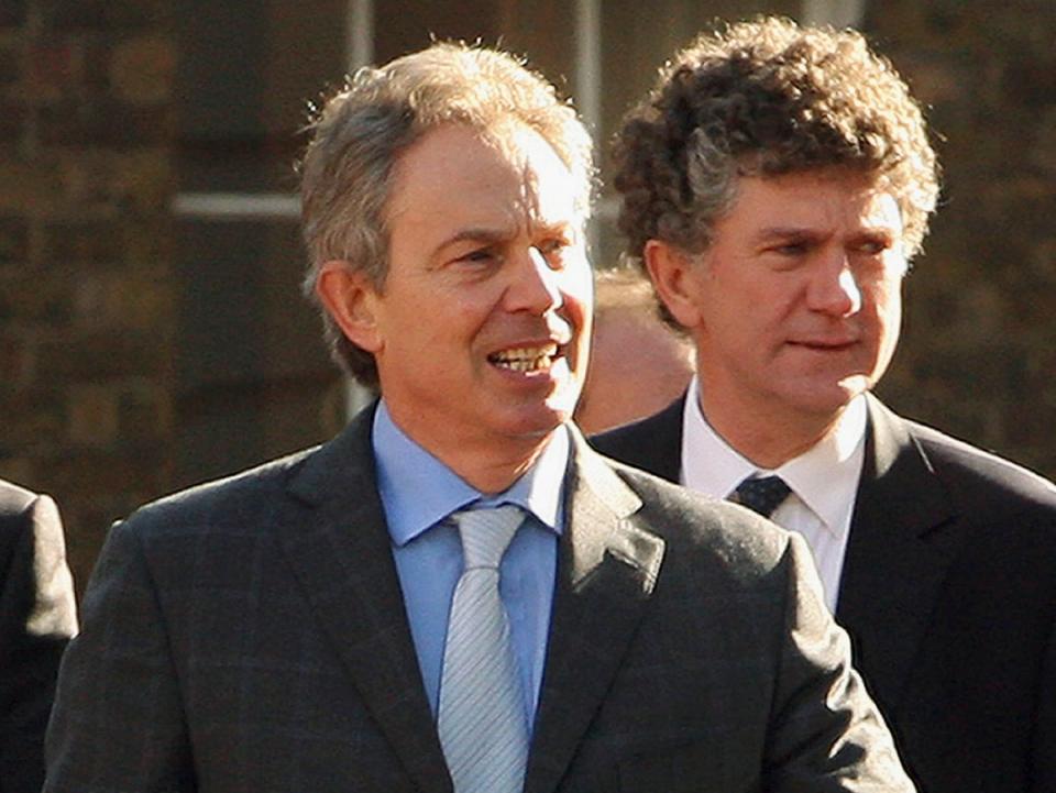 Tony Blair and Powell in 2007 (Getty)
