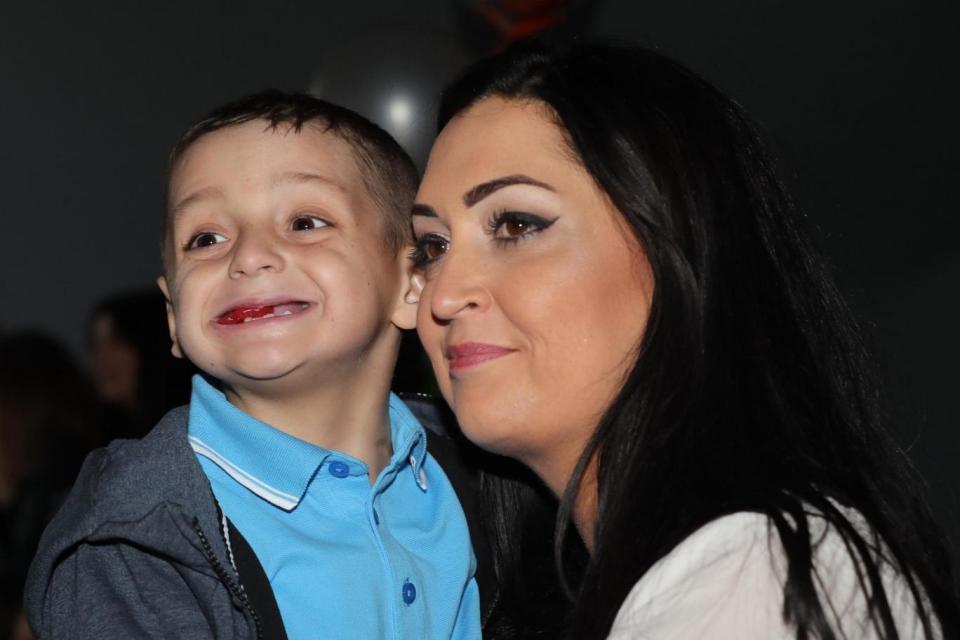 Bradley Lowery with his mother Gemma (PA)