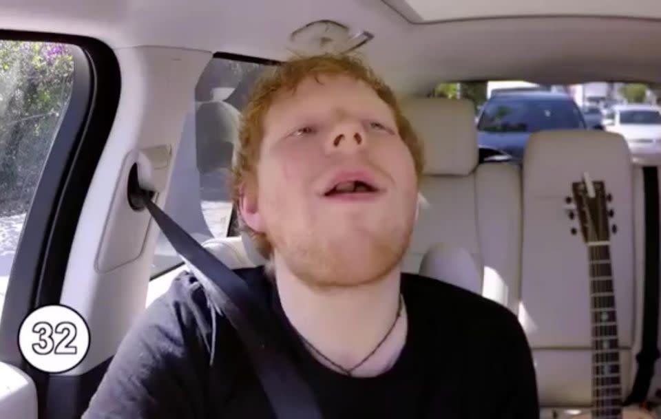 Got any more space in there Ed? Source: The Late Late Show