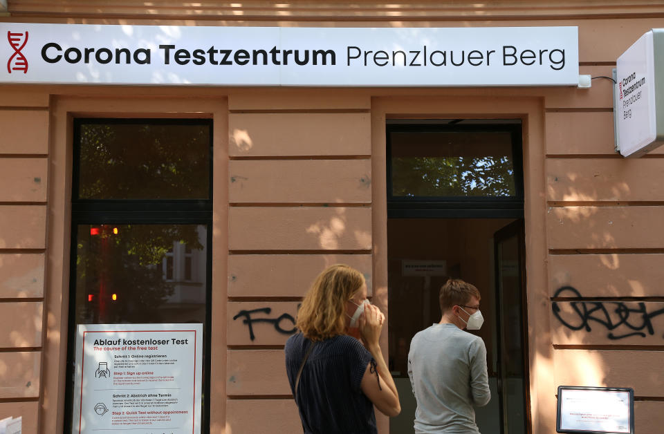 Testzentrum in Berlin (Bild: Adam Berry/Getty Images)