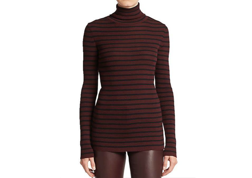 SET Striped Wool Turtleneck, $175, saksfifthavenue.com