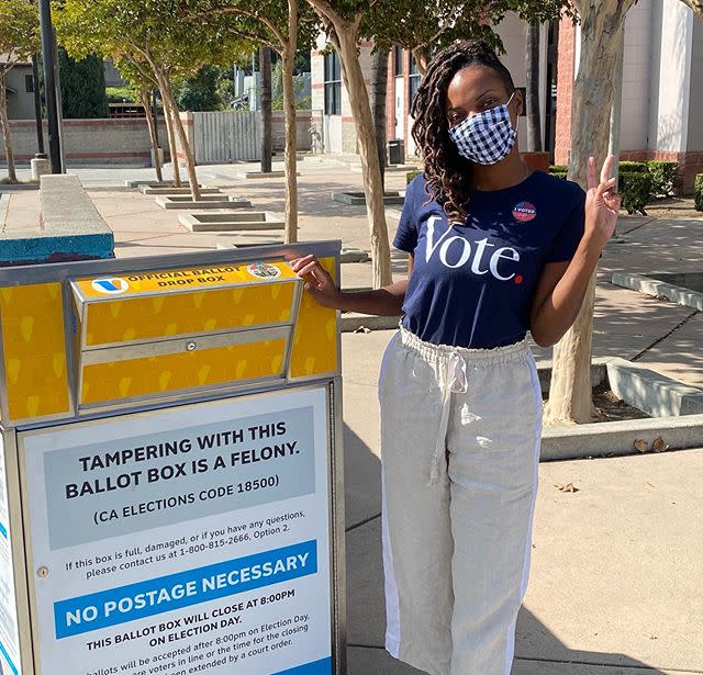 7) Sasheer Zamata is warning against fake ballot boxes