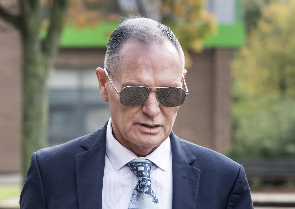 Former England footballer Paul Gascoigne arrives at Teesside Crown Court in Middlesbrough where he is appearing on charges of sexually assaulting a woman on a train. (Photo by Danny Lawson/PA Images via Getty Images)