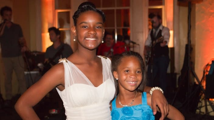 This photo from June 2012 shows actresses Jonshel Alexander (left) and Quvenzhane Wallis (right) on the dance floor at the afterparty for Fox Searchlight Pictures’ “Beasts of the Southern Wild” in New Orleans, Louisiana. (Photo: Skip Bolen/Getty Images)