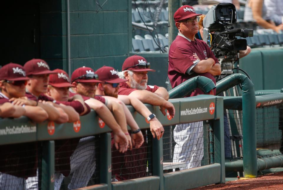 Keith Guttin, of Missouri State, during the Bears 7-6 win over Evansville at Hammons Field on Saturday, May 28, 2022.
