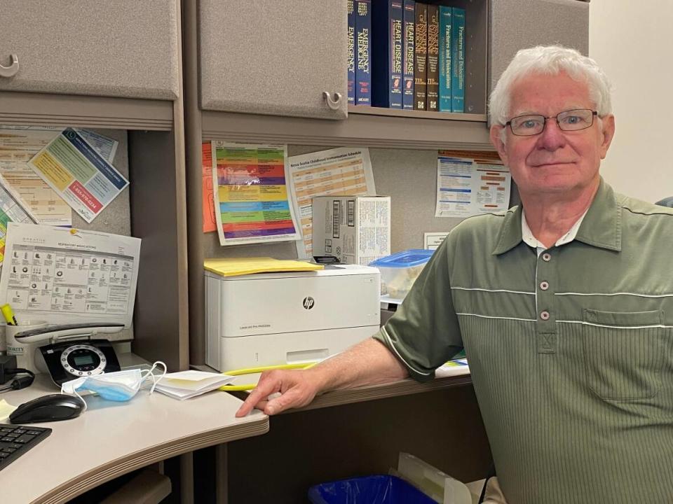 Dr. Ken Murray has been practising in Neils Harbour for 49 years. He originally signed up for a two-year stint. (Matthew Moore/CBC - image credit)