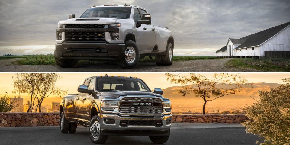 Photo credit: Chevrolet, Ram