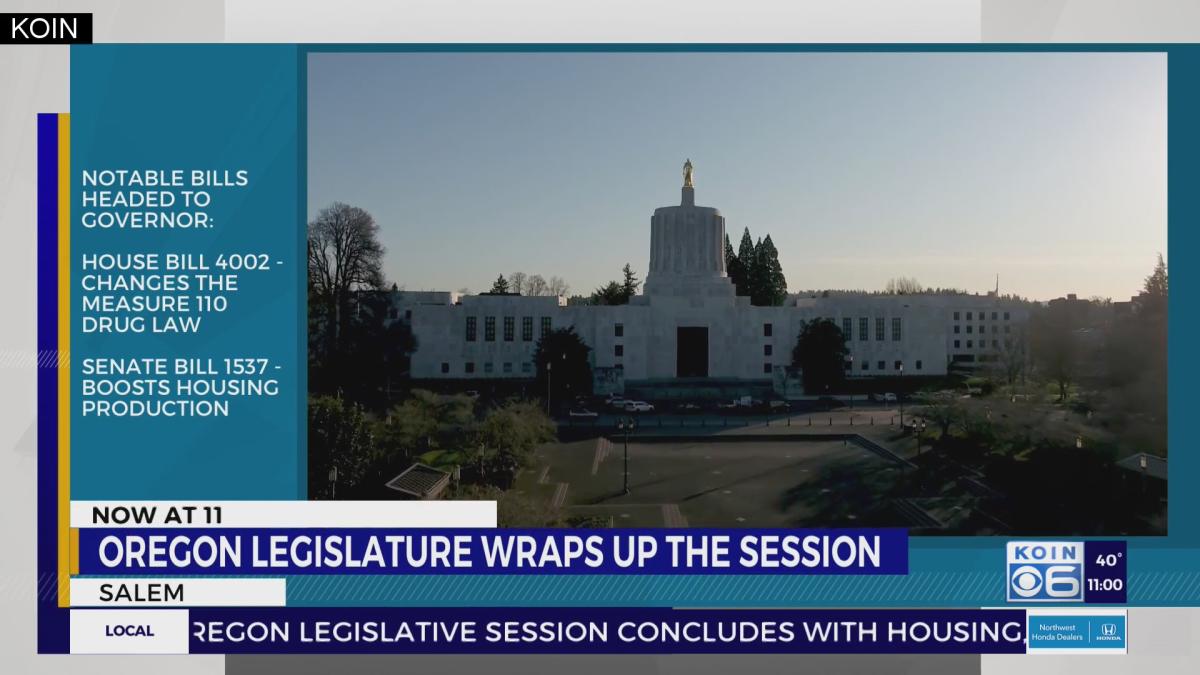 Oregon legislative session ends, Governor Kotek to sign bills into law