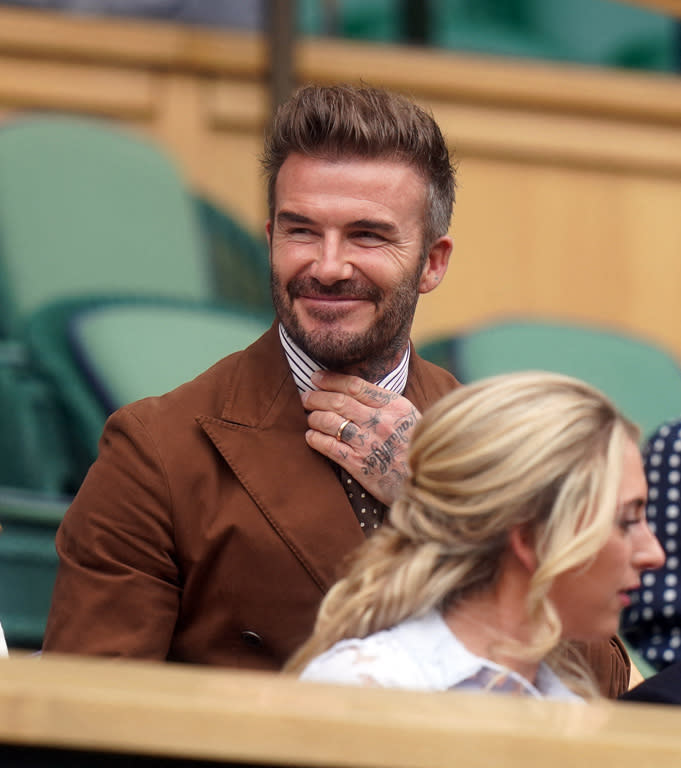 David Beckham souriant