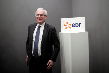 French state-controlled utility EDF Chief Executive Jean-Bernard Levy attends a news conference at their headquarters in Paris, France, December 11, 2017. REUTERS/Benoit Tessier