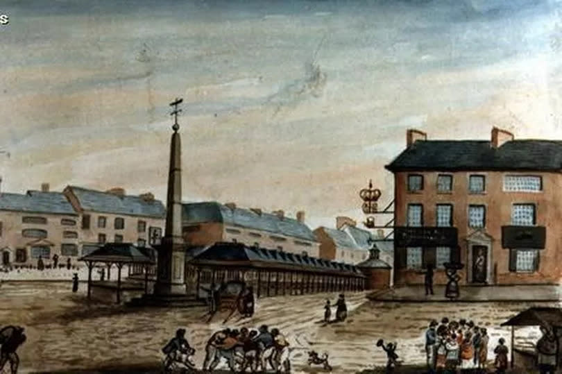 A painting of New Cross in around 1800 -Credit:Manchester Local Image Collection