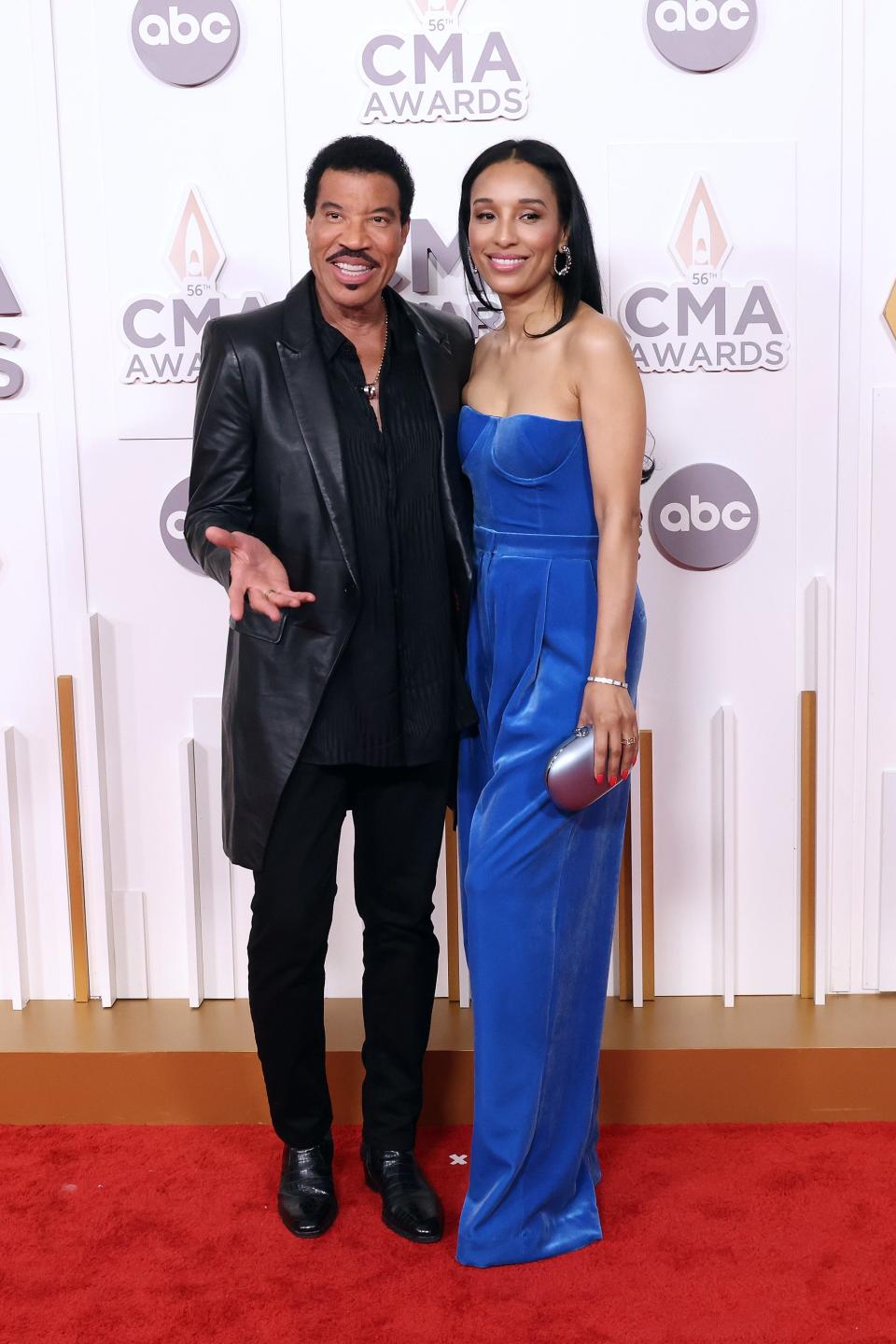 Lionel Richie and Lisa Parigi attend the 56th Annual CMA Awards at Bridgestone Arena on November 09, 2022 in Nashville, Tennessee.