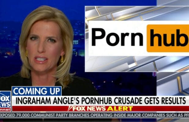 Sex Pron Video 2 Min - Laura Ingraham Takes Credit for Pornhub Video Purge (Video)