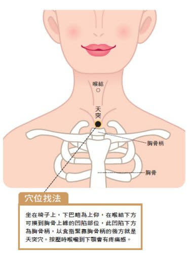 天突穴位置