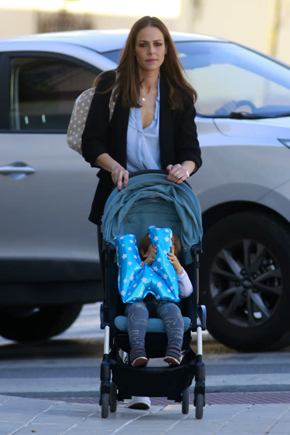 Eva González con su hijo