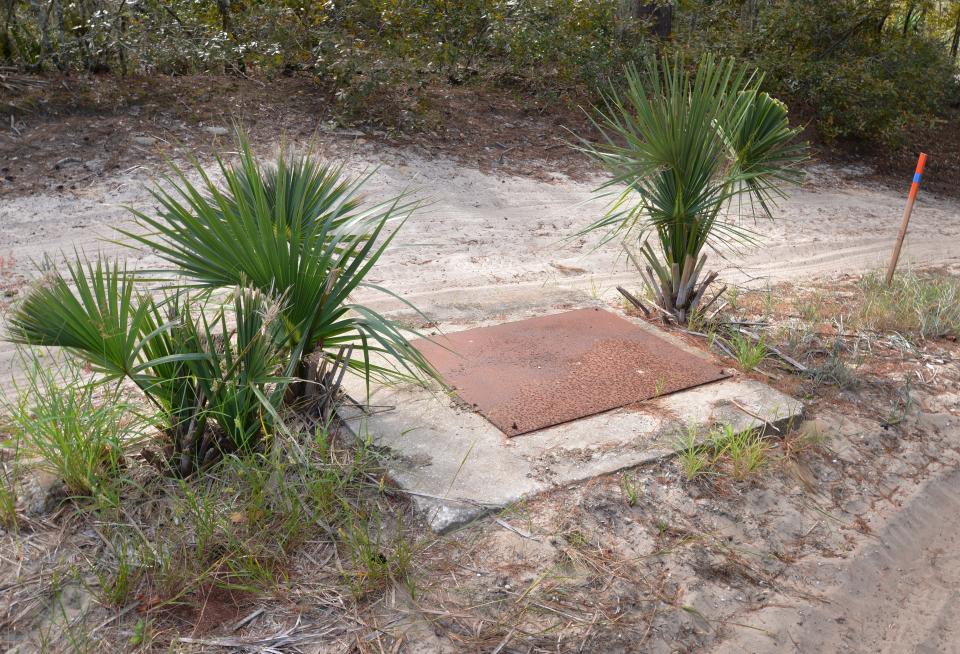 Well heads in the Titusville well field in south Titusville.