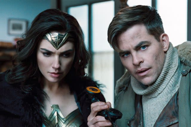 <p>Warner Bros./courtesy Everett </p> Gal Gadot and Chris Pine in 'Wonder Woman'
