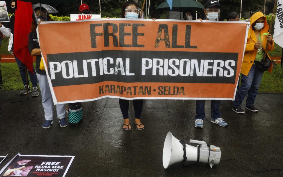 Ms Nasino's supporters say she is a political prisoner - Rolex Dela Pena/EPA-EFE/Shutterstock