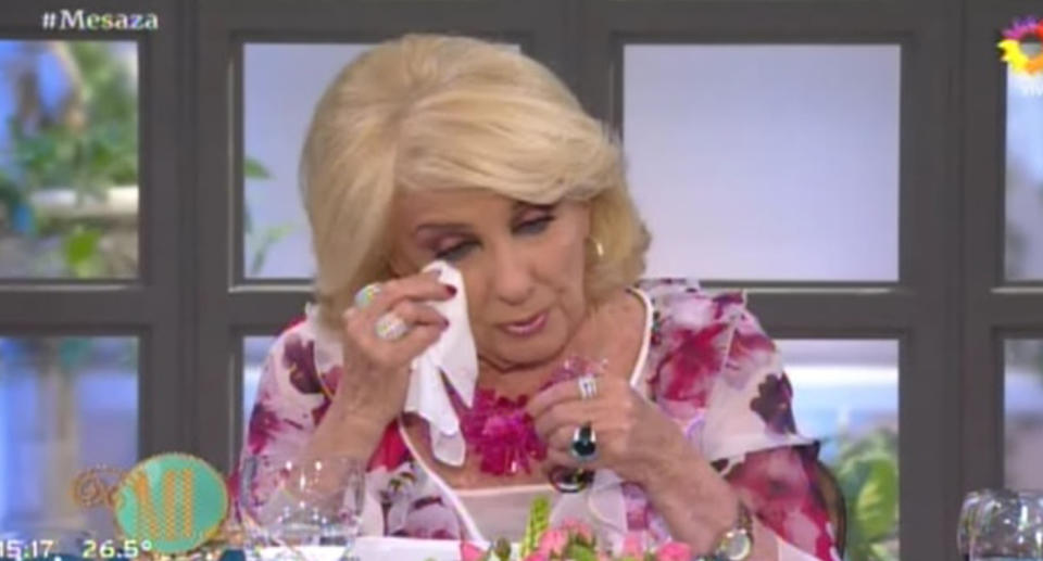 Mirtha se quebró al aire. – Foto: El Trece