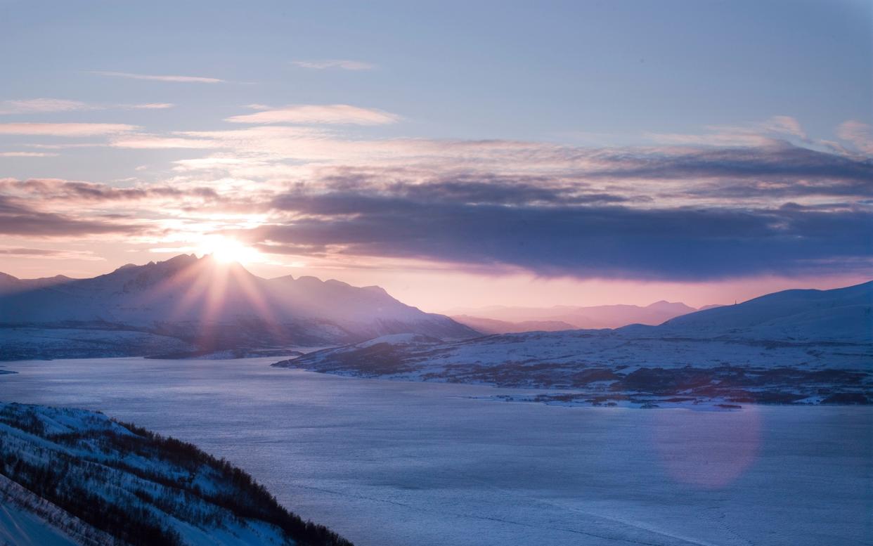 Take a cable car ride up Mount Storsteinen as part of a creative trip in Norway - Getty