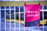 Nationwide strike called by the German trade union Verdi over a wage dispute, in Berlin