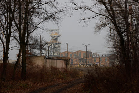 The Wieczorek mine is seen from a nearby forest in Nikiszowiec district in Katowice, Poland, November 23, 2018. REUTERS/Kacper Pempel