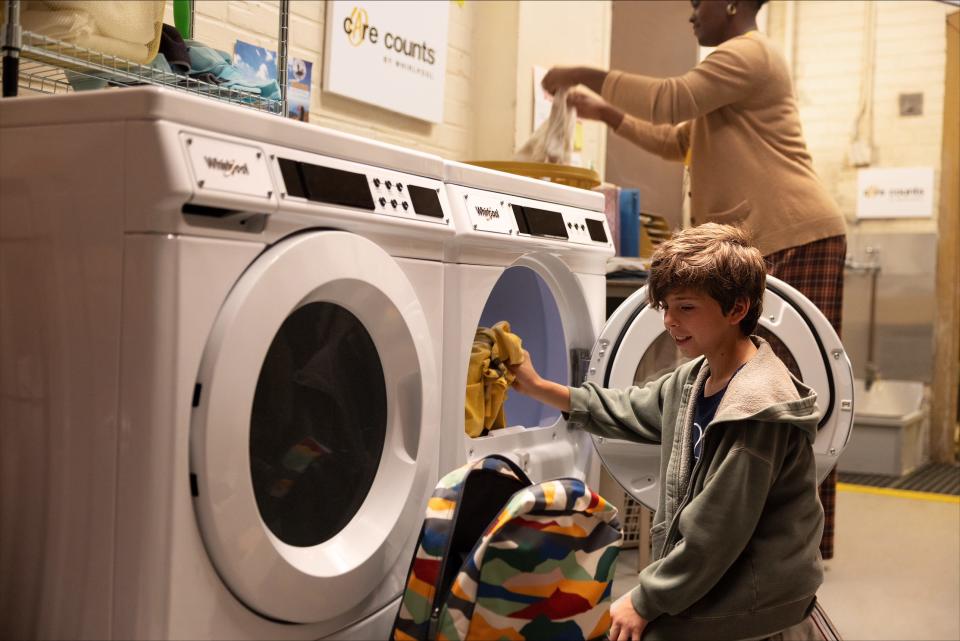 Whirlpool is providing washing machines and dryers to schools across the United States as part of the company's Care Counts laundry program. Schools in Hamtramck and Pontiac were recently added to the program.