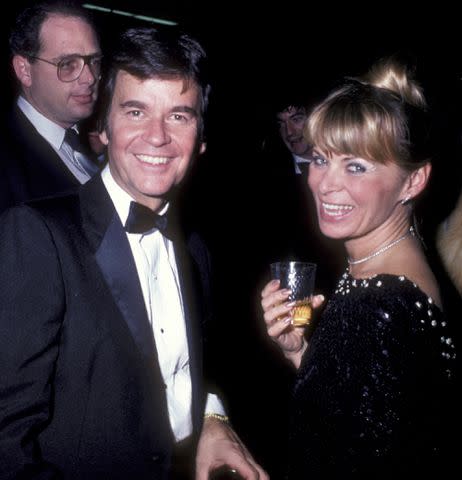 <p>Ron Galella, Ltd./Ron Galella Collection via Getty</p> Dick Clark and Kari Clark in 1981