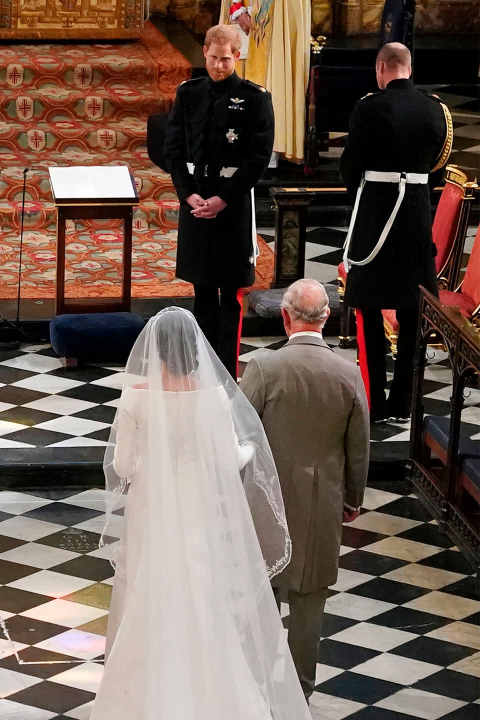 Prince Charles walked Meghan down the aisle