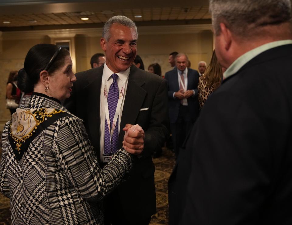 NJ Gubernatorial, candidate from 2021Jack Ciattarelli, attending and awaits results in the campaigns of Paul DeGroot and Tom Kean Jr. for the House of Representatives. The party took place at the Old Mill Inn in Bernards Twp, NJ on November 8 2022.