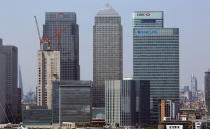 Canary Wharf is a major business district and is one of London's two main financial centres – alongside the traditional City of London. Qatar owns many properties of the Canary Wharf financial district through its majority holding in Songbird Estates plc. (AFP PHOTO / ANDREW COWIE)