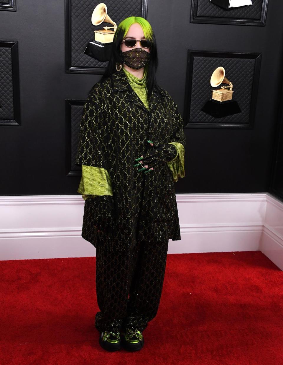 13) Billie Eilish at the Grammy Awards