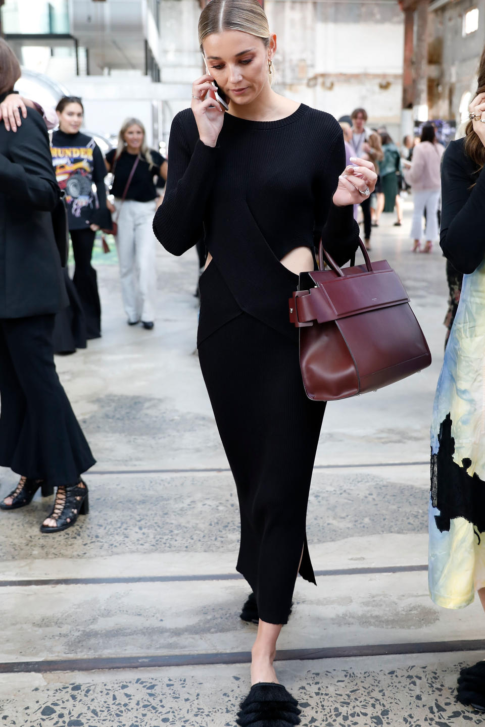 As an attendee eight years later, she cut a much more chic appearance. Seen here at Australian Fashion Week in 2018. Source: Getty