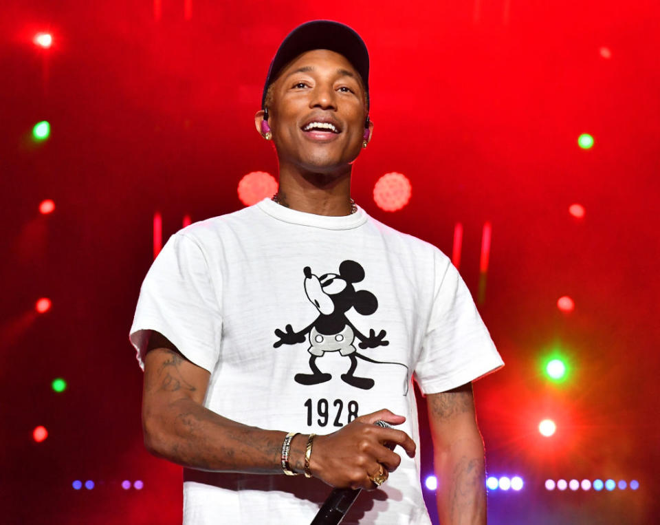 Pharrell Williams performs during the 2019 Essence Festival on July 7 at the Louisiana Superdome in New Orleans. (Photo: Paras Griffin/Getty Images,)