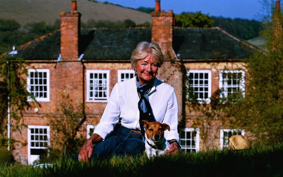 Lady Mary Russell in 2003 at Combe Manor, her home in Berkshire - Philip Hollis 