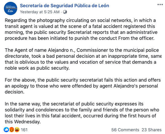 Statement from The Secretary of Public Security