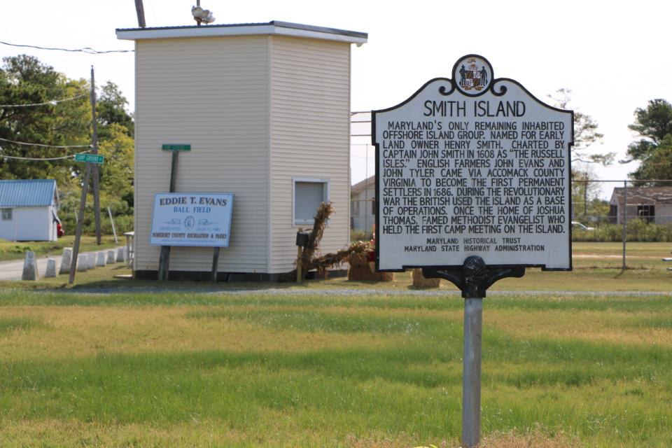 A Smith Island Historic marker.