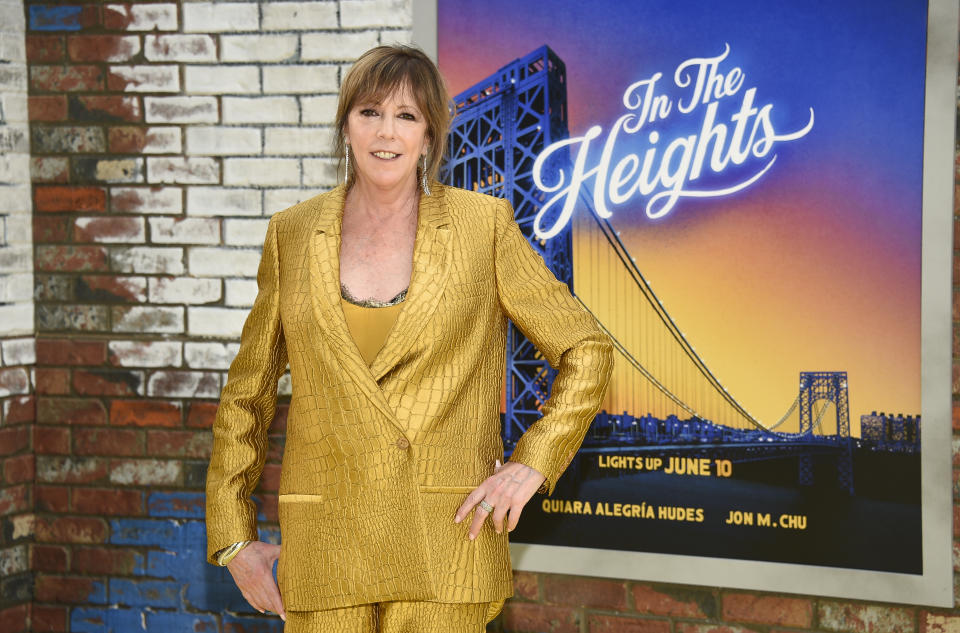 Tribeca Film Festival co-founder Jane Rosenthal attends the 2021 Tribeca Film Festival opening night premiere of "In The Heights" at the United Palace theater on Wednesday, June 9, 2021, in New York. (Photo by Evan Agostini/Invision/AP)