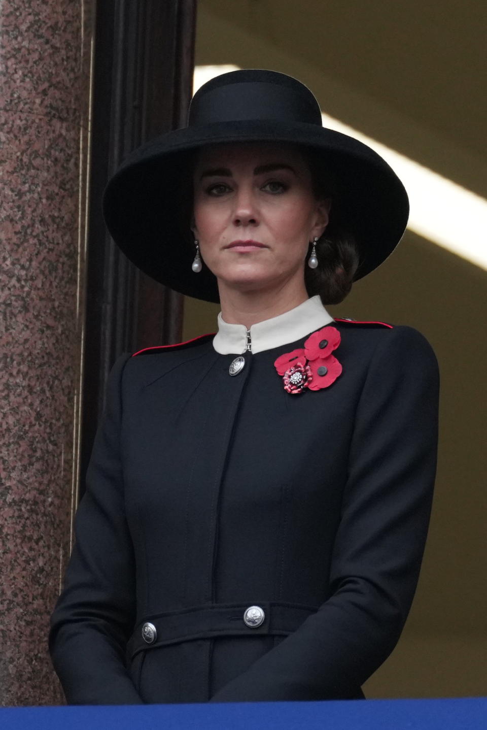 Kate Middleton attends the National Service of Remembrance at The Cenotaph in London. - Credit: James Whatling / MEGA