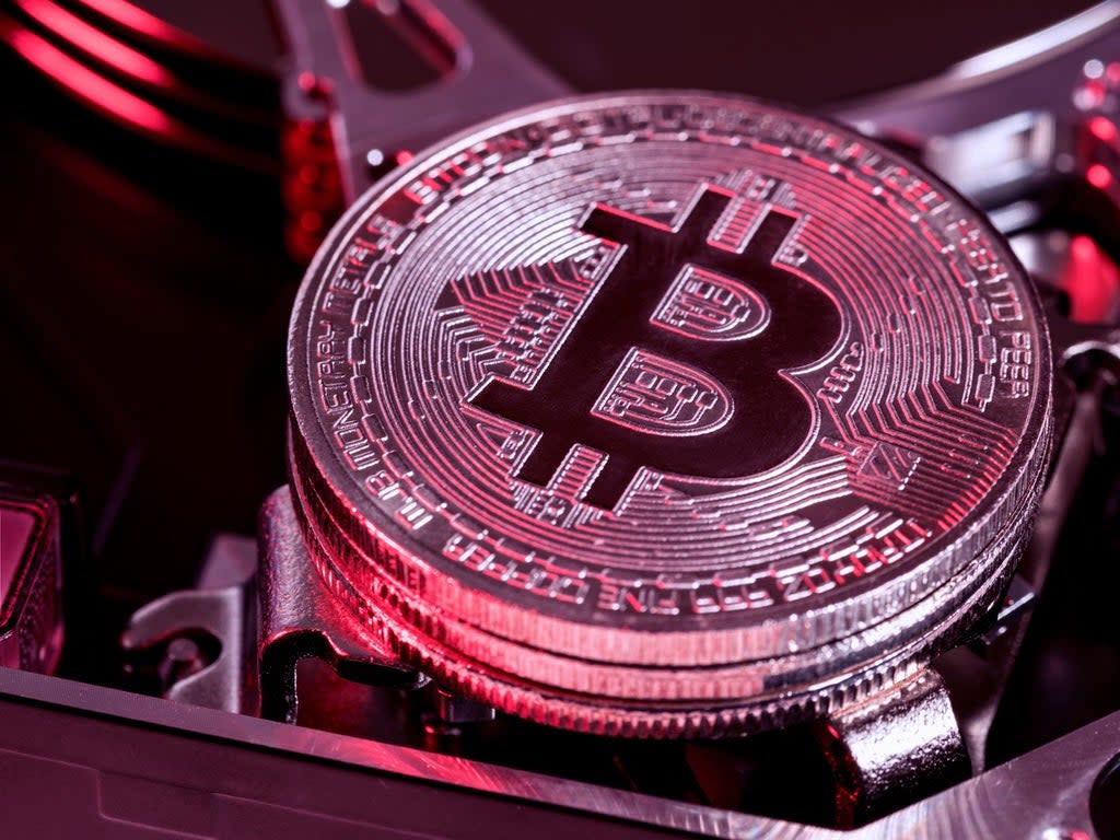 The price of bitcoin peaked above $68,000 on 10 November, 2021 (Getty Images)