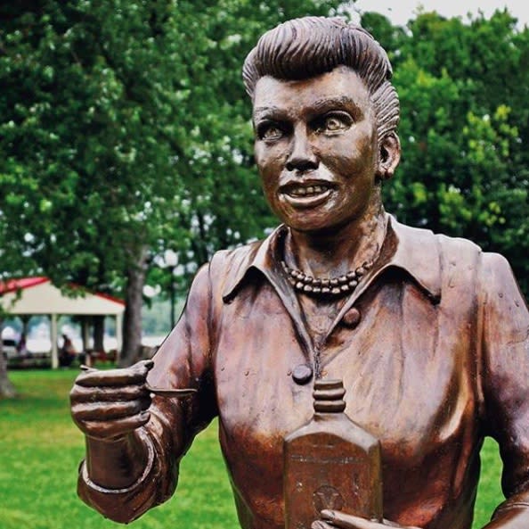 The “Scary Lucy” statue has finally been replaced, and we’re in love