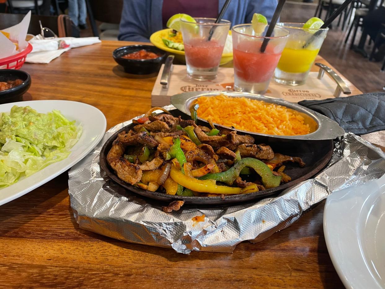 The lunch steak fajita at Los Cabos Mexican Restaurant in Akron.