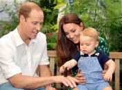 <p>A series of photos was taken of Prince George meeting butterlifes at the National History Museum for his first birthday in July 2014. (Photo: PA)<br><br></p>