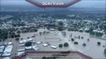 An aerial view shows the flood-affected area in Townsville, Queensland, Australia February 3, 2019, in this still image from video obtained from social media. Queensland Government Air/via REUTERS