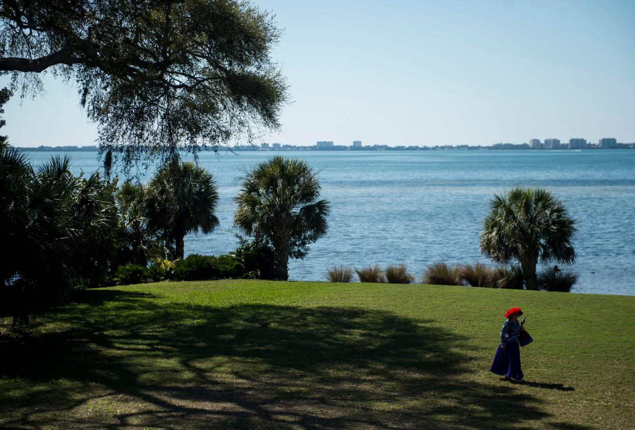 A view of Sarasota Bay from the Crosley Estate.