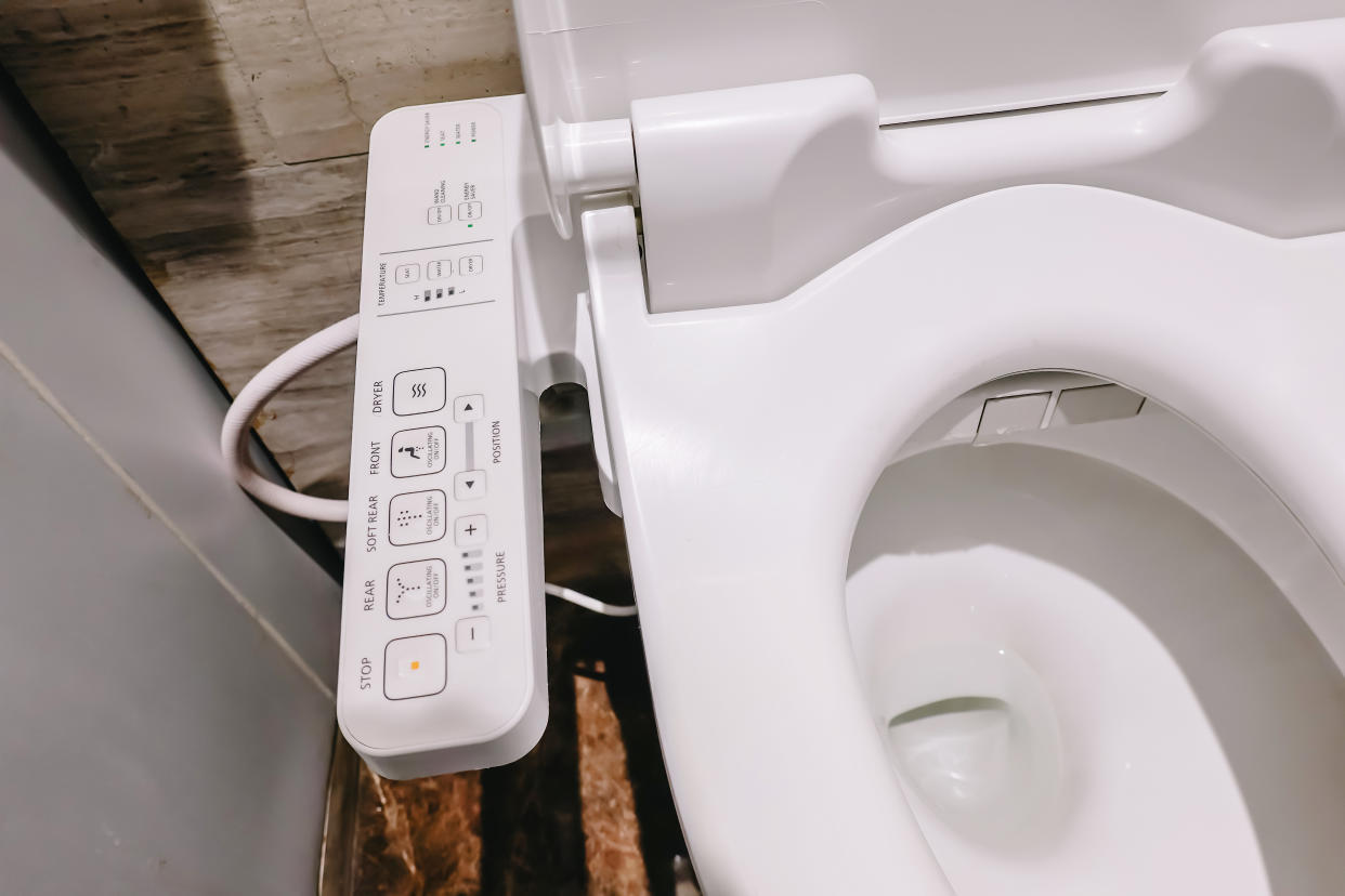 High-tech toilet-seat bidet attachments grew in popularity in the U.S. during the pandemic. (Photo: Getty Images)